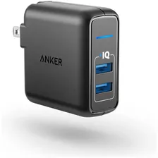 Cargador De Pared Anker, 24w, Con Doble Puerto Usb