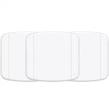 Placa Espelho Cega 4x4 Branco Blanc+ Fame Kit C/ 3
