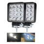 Faro Cuadrado 16 Led 48w 12v 24v Slim Niebla Blanco Jeep 4x4