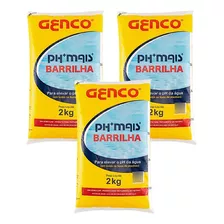 Barrilha Genco Ph Mais Granulado 2kg Com 3 Unidades