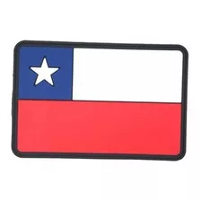 Parche Insignia Pvc Bandera Chilena