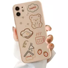 Funda Para iPhone 11 Diseño Happy Bear 3d