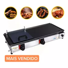 Chapeira De Lanches Semi Profissional À Gás Com Coletor Inox