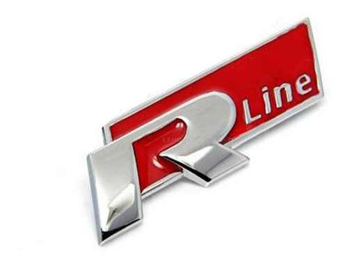 Logo Rline Emblema Para Volkswagen R Line 7.4x2.4cm Foto 2