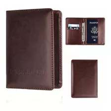 Estuche De Viaje Para Pasaporte Y Visa 100% Piel