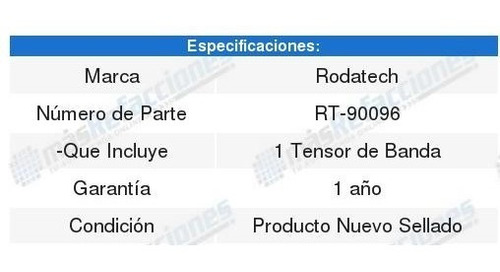 Tensor Banda Rth Volvo S40 2.4l 04-09 Foto 2