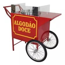 Carrinho De Algodao Doce+crepe Sem Maquinas