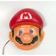 Máscara Disfraz Led Mario Bros Niño Halloween