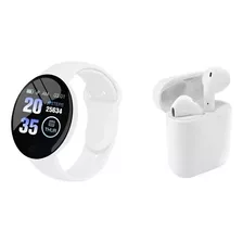 Reloj Inteligente Watch D18 + Audifonos Bluetooth I12