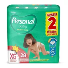 Fralda Descartável Personal Soft & Protect Mega Tamanho Xg -