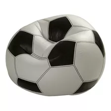 Sillón Puff Inflable Balon De Futbol Intex