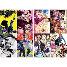 Paquete 8 Afiches Poster Jojo's Bizarre Anime 28x42cm