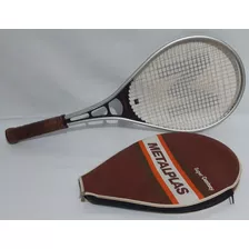 Antiga Raquete De Tenis Metalplas Aluminio Anos 80 Coleção