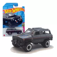 Carrinho Hotwheels 1988 Jeep Wagoneer Cinza Com Preto Mattel