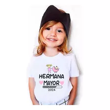 Playera Sere Hermana Mayor Infantil Algodon