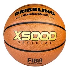 Balón Basketball Basquetbol X5000 N° 7 Drb Cuero Pu Color Naranja Oscuro