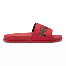 Sandalias Hugo Para Hombre Con Logotipo En La Tira