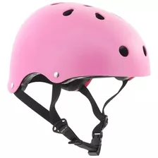 Casco Protección Certificado Patines Skate Scooter - Rosado