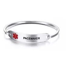 Pulsera Brazalete De Identificación De Alerta Médica De Acer