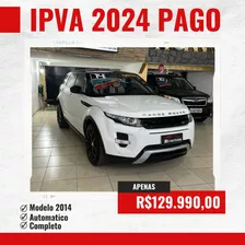 Lando Rover/evoque Dynamic Gas Aut 2013/2013 Ipva 2024 Pago