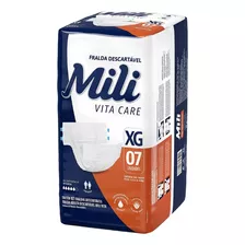 Fralda Mili Geriátrica Vita Care Premium Xg 7 Un Mili