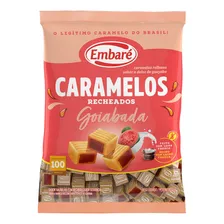 Bala Caramelos Recheados Baunilha Embaré Goiabada 660g