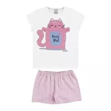 Pijama Infantil De Inverno Blusa Menina Calça Estampa Alkz