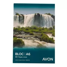 Block A6 Esquelita Avon Blanco Liso 80 Hojas Lisas Pack X 20