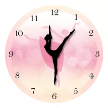 Reloj De Pared De Chica De Ballet De 12 Pulgadas,