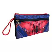 Estuche Escolar Doble Spiderman Hombre Araña Niño