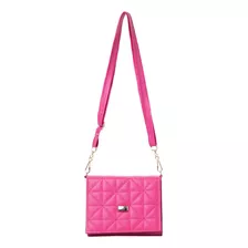 Bolsa Dama Moda Mariconera Crossbody Lauren Fana Buganvilia