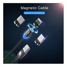 Cargador Cable Magnético Micro Usb, Tipo C Y Ios