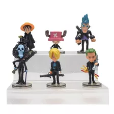 Kit 6 One Piece Monkey D Luffy Zoro Nami Sanji Chopper Brook