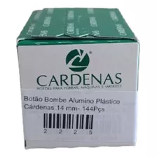 Botão Bombe De Forrar Alumino Plástico Cárdenas 14 Mm 144pçs