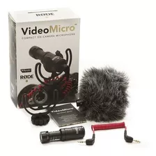 Microfone Direcional Compacto Câmera P2 Trs Rode Videomicro