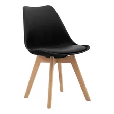 Silla De Comedor Venhouse Tulip Eames, Estructura Color Negro, 1 Unidad