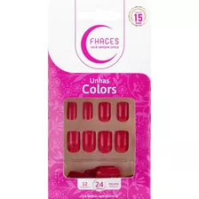 Unhas Postiças Colors Escarlate U3091 Fhaces