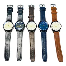 Relojes Pulsera Nuevo Modelo Hombre Por Mayor Por 5 Unidades