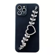 Estuche Forro Funda Case Para iPhone Negro Elegante