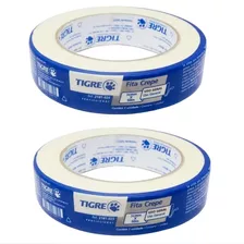 2 Fitas Crepe 24mmx50m Pintura Artesanato Bricolagem Tigre