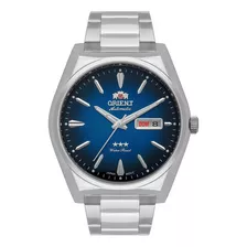 Relógio Orient Automático Masculino F49ss013 D1sx Prata Azul