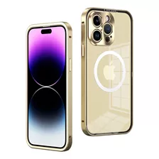 Case Luxo Metal Alumínio Para iPhone 12 13 14 15 Pro Pro Max