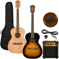 Guitarra Electroacústica Fender Fa-235e + Amplificador Funda