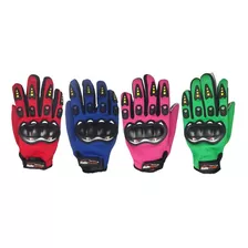 Guantes Para Motociclista C/ Proteccion De Puños-touch Azul