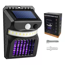 Aplique Foco Solar Sensor Mata Mosquitos Insectos Repelente