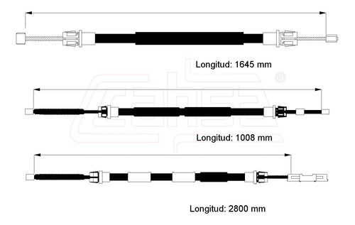 Juego Chicote Cable Freno (tambor)  Ford F150 4.6l 2006 2007 Foto 2