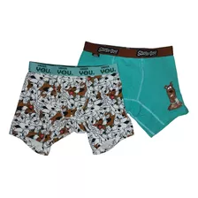 Boxer 2 Unidades Diseño Scooby Doo Talla M