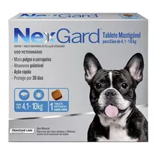 Nexgard Para Cães De 4 Á 10 Kg 1 Cp Antipulgas E Carrapatos