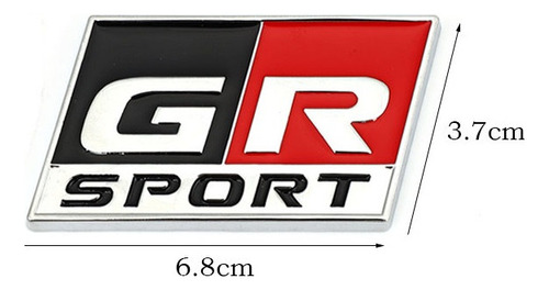 Emblema Toyota Gr Sport Gazoo Racing Hilux Fortuner Sahara Foto 3
