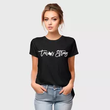 Camiseta Estampada Feminina Texas Star Premium 100% Algodão